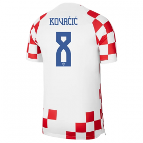 Koszulka Chorwacja Kovacic 8 Domowe Koszulki Piłkarskie World Cup 2022 Krótki Rękaw